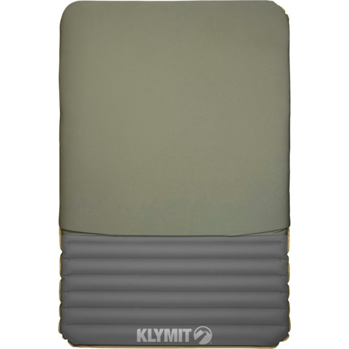 Туристический коврик KLYMIT KLYMALOFT DOUBLE зелено-серый 06KLGR01E